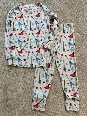 Lev Baby Bamboo Pajama Set Guitars Stars‎ Music Print 2T Rockstar